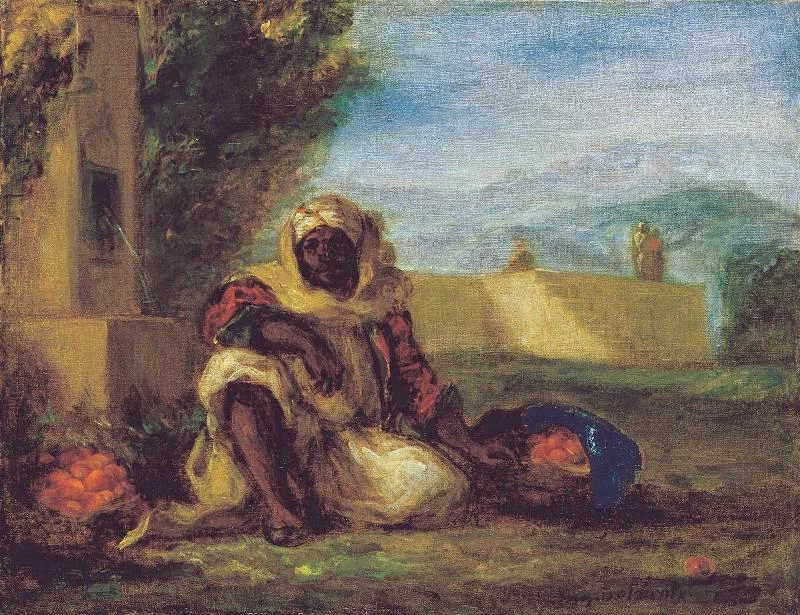 Mercante di arance in Marocco
